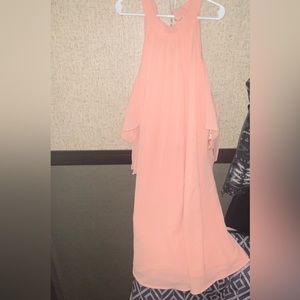Women small dress peach color